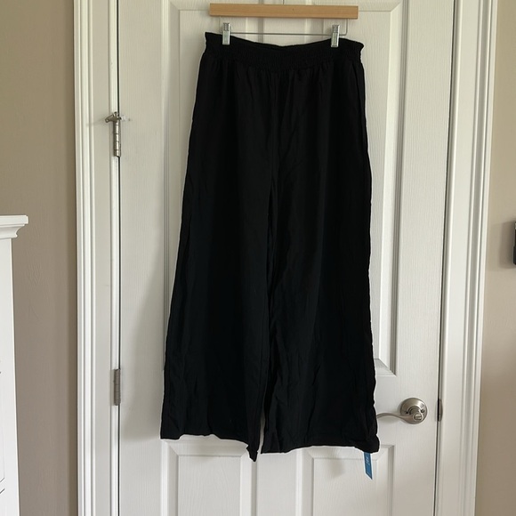 Cupshe Elegant Black Beach Pants NWT - Picture 1 of 11